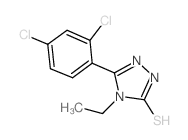 5-(2,4-二氯苯基)-4-乙基-4h-1,2,4-噻唑-3-硫醇结构式
