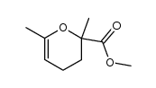 2-methoxycarbonyl-2,6-dimethyl-3,4-dihydro-2H-pyran Structure
