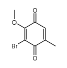 2-bromo-3-methoxy-6-methyl-para-benzoquinone Structure