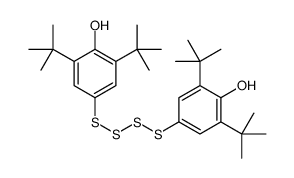 2,6-ditert-butyl-4-[(3,5-ditert-butyl-4-hydroxyphenyl)tetrasulfanyl]phenol Structure