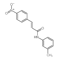 2-Propenamide,N-(3-methylphenyl)-3-(4-nitrophenyl)- Structure