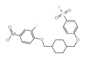 Benzenesulfonyl fluoride,p-[[4-[(2-chloro-4-nitrophenoxy)methyl]cyclohexyl]methoxy]-, trans- (8CI) picture