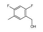 Benzenemethanol, 2,4-difluoro-5-methyl- (9CI) Structure