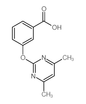 3-(4,6-二甲基嘧啶-2-基氧基)苯甲酸结构式