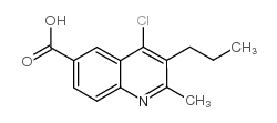 4-chloro-2-methyl-3-propylquinoline-6-carboxylic acid结构式