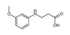 3-((3-METHOXYPHENYL)AMINO)PROPANOIC ACID结构式