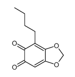 1,3-Benzodioxole-5,6-dione,4-butyl-(9CI) Structure