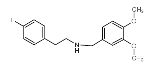 (3,4-DIMETHOXY-BENZYL)-[2-(4-FLUORO-PHENYL)-ETHYL]-AMINE结构式