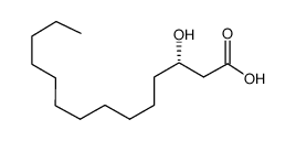 (S)-3-羟基十四烷酸结构式