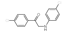 Ethanone, 1-(4-chlorophenyl)-2-[(4-chlorophenyl)amino]-结构式