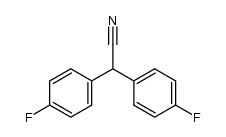 4-fluoro-α-(4-fluorophenyl)benzeneacetonitrile结构式