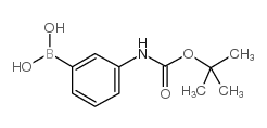 3-(N-Boc-氨基)苯硼酸结构式