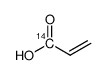 acrylic acid, [1-14c] Structure