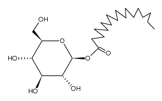 n-octadecanoyl β-D-glucopyranoside结构式