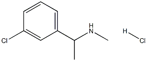 1-(3-氯苯基)-N-甲基乙胺盐酸盐结构式