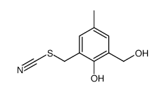 2-hydroxy-5-methyl-3-thiocyanatomethyl-benzyl alcohol Structure