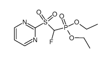 diethyl fluoro(pyrimidin-2-ylsulfonyl)methylphosphonate Structure