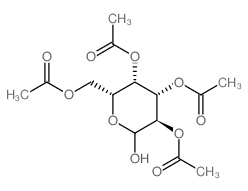 2,3,4,6-tetra-o-acetyl-d-galactopyranose structure