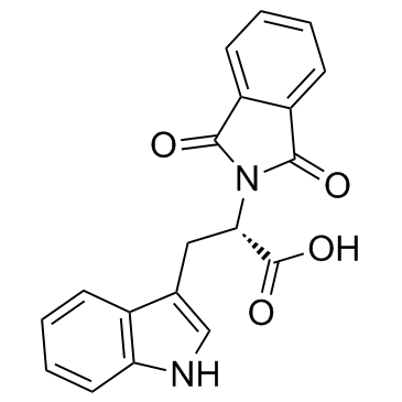 N-酞酰-L-色氨酸结构式