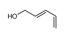 2,4-Pentadien-1-ol Structure
