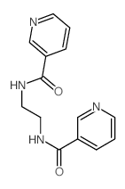 N-[2-(pyridine-3-carbonylamino)ethyl]pyridine-3-carboxamide结构式