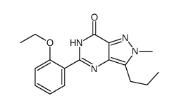 5-(2-Ethoxyphenyl)-2,6-dihydro-2-Methyl-3-propyl-7H-pyrazolo[4,3-d]pyrimidin-7-one结构式
