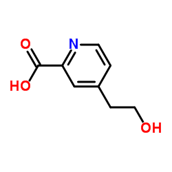4-(2-羟基乙基)吡啶-2-羧酸结构式