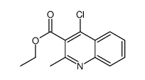 ethyl 4-chloro-2-methylquinoline-3-carboxylate结构式