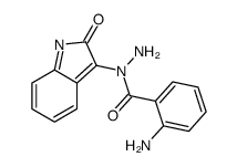 2-amino-N-(2-oxoindol-3-yl)benzohydrazide Structure