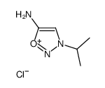 3-propan-2-yloxadiazol-3-ium-5-amine,chloride结构式