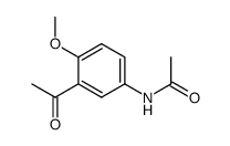 N-(3-乙酰基-4-甲氧基苯基)乙酰胺结构式