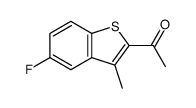 1-(5-fluoro-3-methyl-1-benzothiophen-2-yl)ethanone结构式
