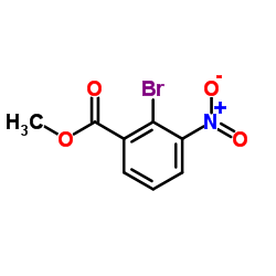 2-溴-3-硝基苯甲酸甲酯结构式
