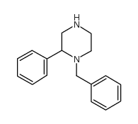 1-苄基-2-苯基哌嗪结构式