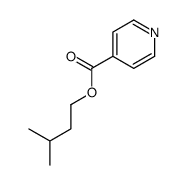 3-methylbutyl pyridine-4-carboxylate结构式