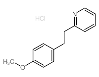 Pyridine,2-[2-(4-methoxyphenyl)ethyl]-, hydrochloride (1:1) Structure
