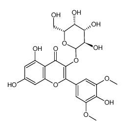 丁香亭-3-O-半乳糖苷结构式