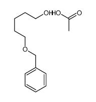 acetic acid,5-phenylmethoxypentan-1-ol Structure