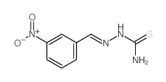 [(3-nitrophenyl)methylideneamino]thiourea结构式