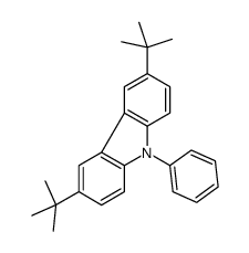 3,6-ditert-butyl-9-phenylcarbazole Structure