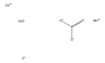 calcium,carbonic acid,manganese(2+),hydroxide,phosphate Structure