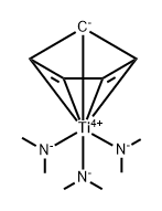 Titanium, (η5-2,4-cyclopentadien-1-yl)tris(N-methylmethanaminato)- Structure