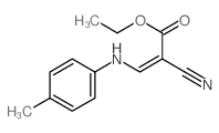 ethyl (Z)-2-cyano-3-[(4-methylphenyl)amino]prop-2-enoate Structure
