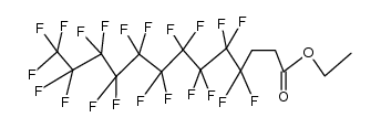 Ethyl 4,4,5,5,6,6,7,7,8,8,9,9,10,10,11,11,12,12,13,13,13-heneicosafluorotridecanoate结构式