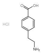 4-(2-氨基乙基)苯甲酸盐酸盐结构式