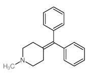 (N-Methyl piperidylene-4) diphenyl methane [French]结构式