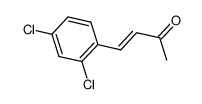 2,4-二氯苯亚甲基丙酮结构式