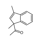 1-(1,3-dimethylinden-1-yl)ethanone Structure