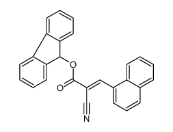 9H-fluoren-9-yl 2-cyano-3-naphthalen-1-ylprop-2-enoate结构式