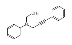 N-ethyl-N-(3-phenylprop-2-ynyl)aniline结构式